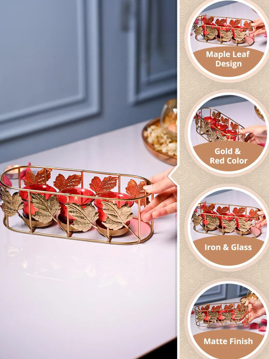 VON CASA 3 Votive Stand With Holder