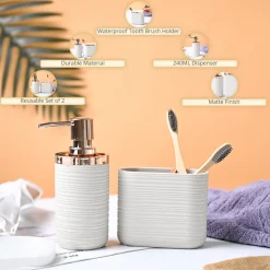 VON CASA Bathroom Set - Light Beige