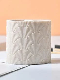 VON CASA Beige Toothbrush Holder - 400Ml