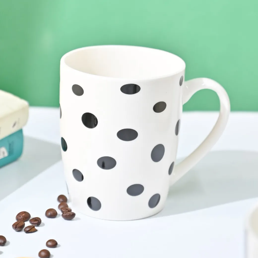 VON CASA Black & White Mug - 380Ml
