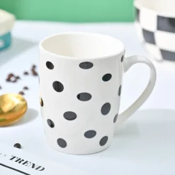 VON CASA Black & White Mug - 380Ml