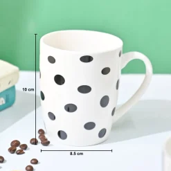 VON CASA Black & White Mug - 380Ml