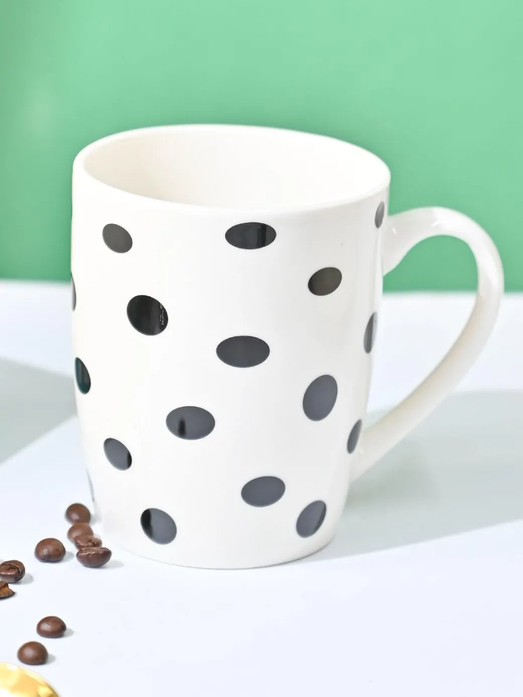 VON CASA Black & White Mug - 380Ml