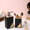 VON CASA Black Bathroom Set of 2