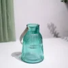 VON CASA Blue Cylindrical Glass T-Light Holder