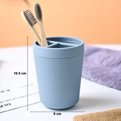 VON CASA Blue Plastic Toothbrush Holder