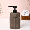 VON CASA Brown Polyresin Soap Dispenser - 410ml