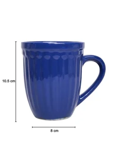VON CASA Ceramic Coffee & Tea Mug - 300 Ml, Blue