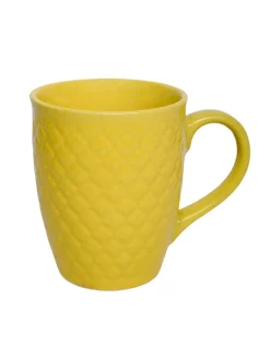 VON CASA Ceramic Coffee Mug - 320 Ml, Yellow