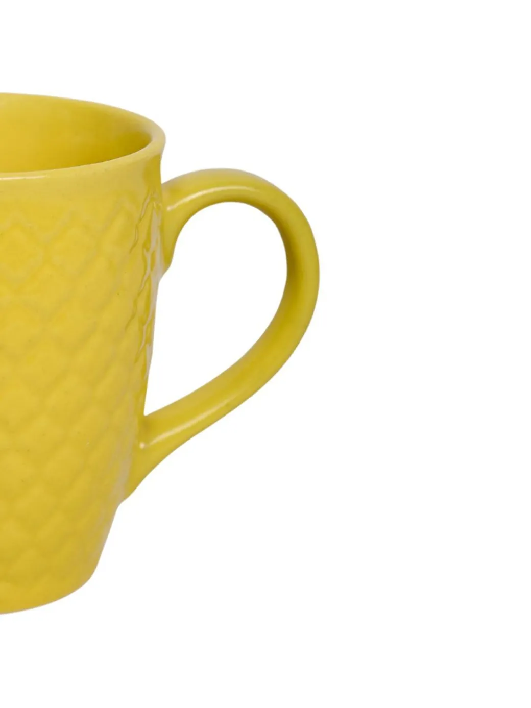 VON CASA Ceramic Coffee Mug - 320 Ml, Yellow