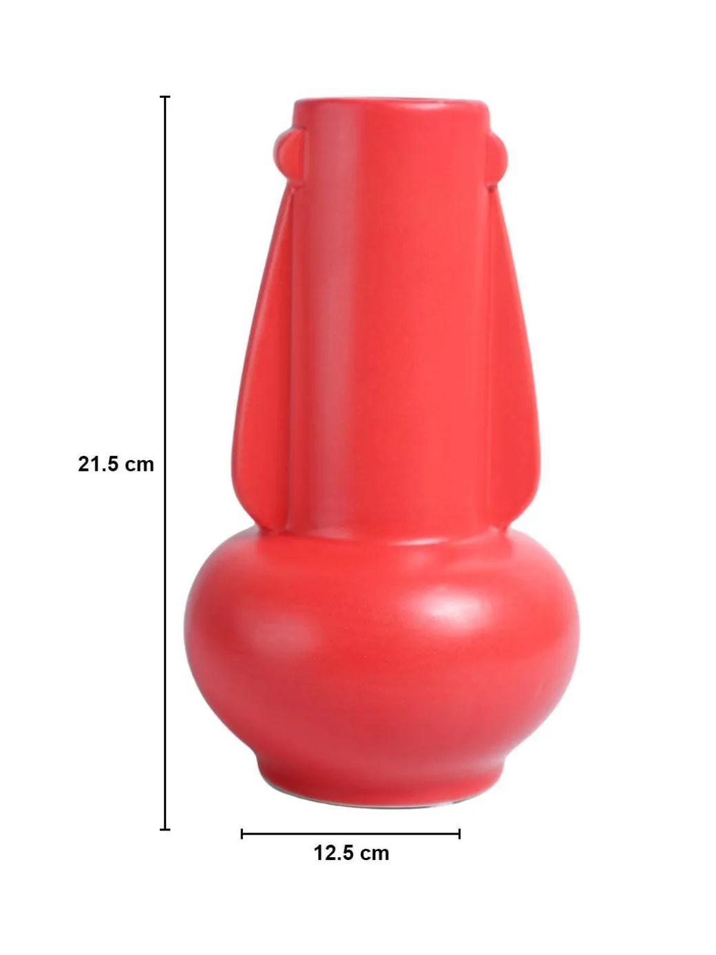 VON CASA Ceramic Red Vase