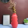 VON CASA Ceramic Red Vase