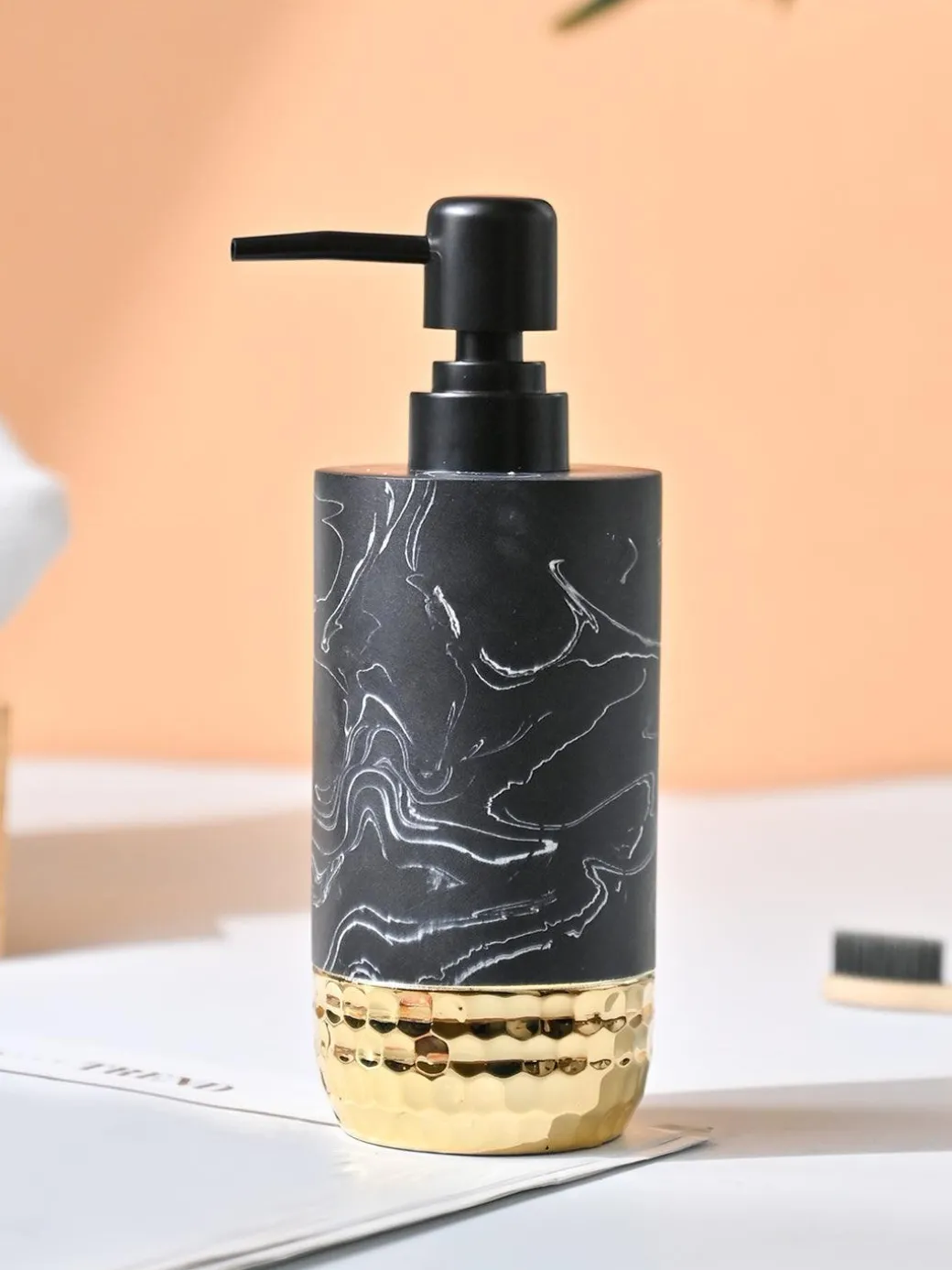 VON CASA Charcole Soap Dispenser - 200Ml