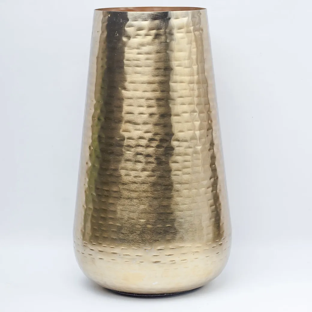 VON CASA Gold Cylindrical Flower Vase