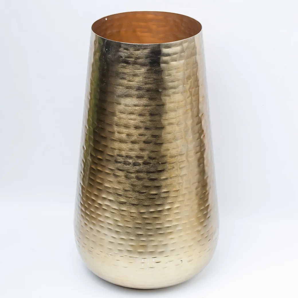 VON CASA Gold Cylindrical Flower Vase