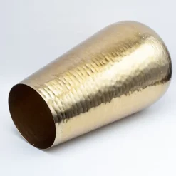 VON CASA Gold Cylindrical Flower Vase