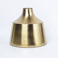 VON CASA Gold Cylindrical Flower Vase