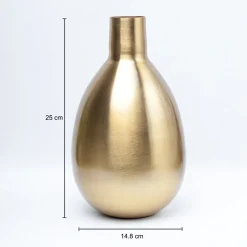 VON CASA Gold Pear Flower Vase