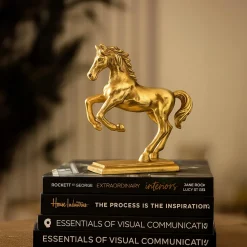 VON CASA Golden Embossed Dancing Horse