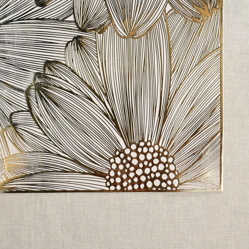 VON CASA Golden Placemat Set Of 2