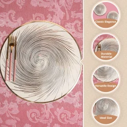 VON CASA Golden Placemat Set Of 2