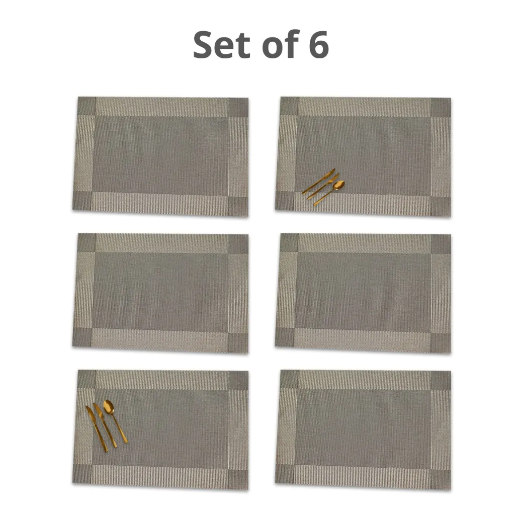 VON CASA Green Placemat Set Of 6