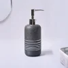 VON CASA Grey Polyresin Soap Dispenser – Sleek & Durable