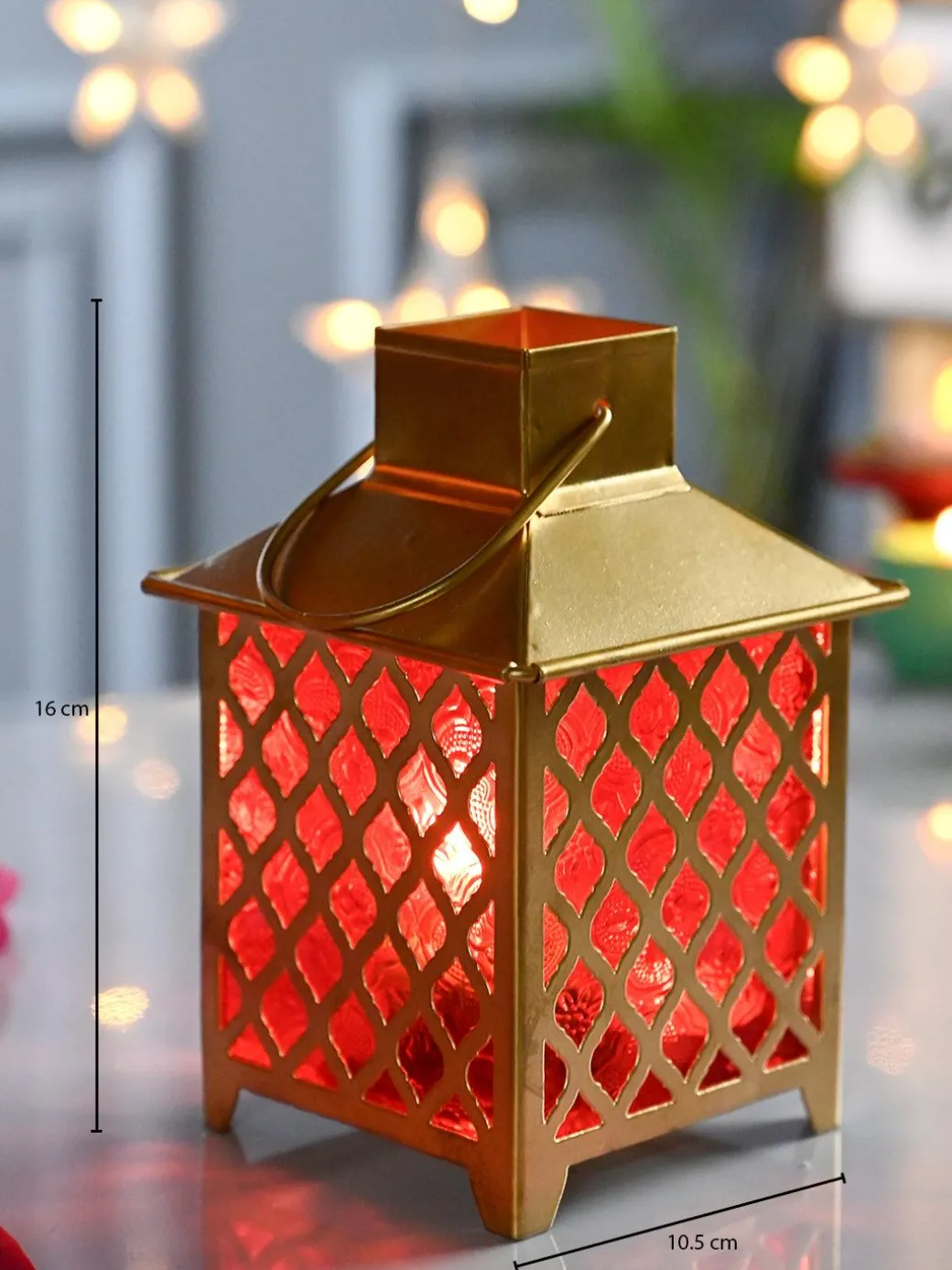 VON CASA Iron Golden + Red Lantern
