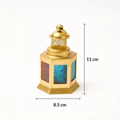 VON CASA Lantern Set of 4 – Multicolor Moroccan Domed Design