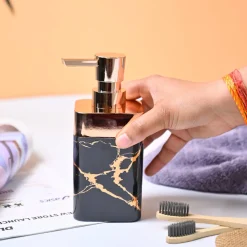 VON CASA Marble Soap Dispenser - Black