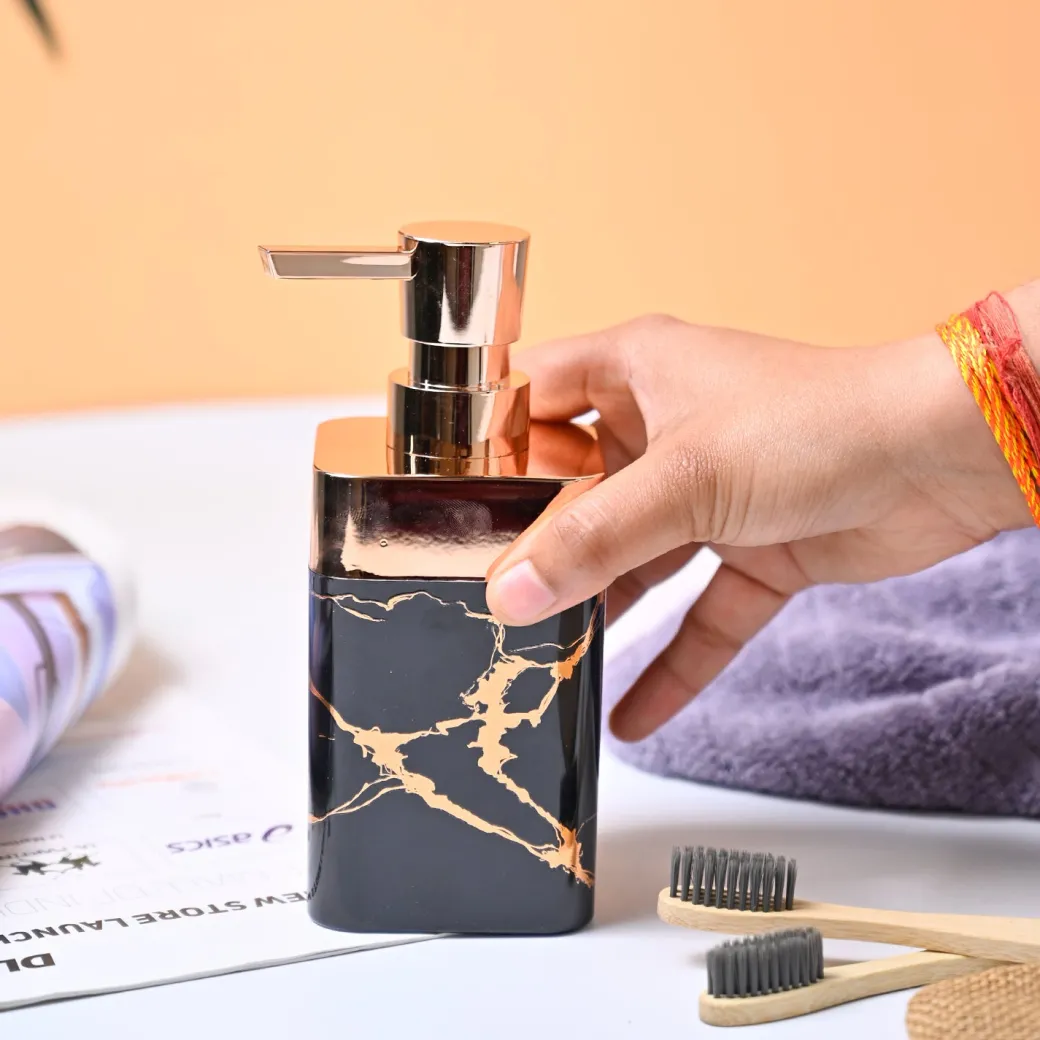 VON CASA Marble Soap Dispenser - Black