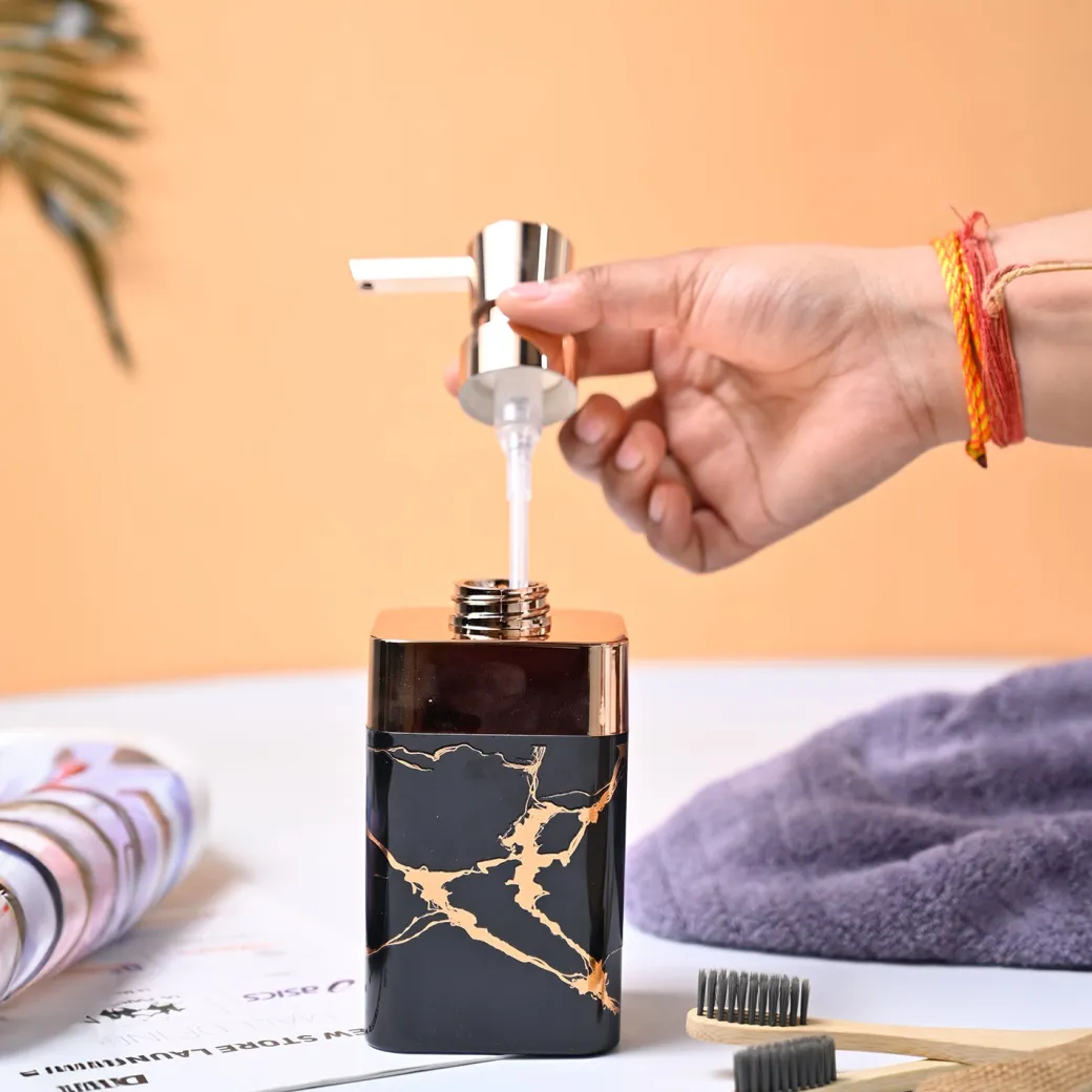 VON CASA Marble Soap Dispenser - Black