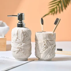 VON CASA Off White Bathroom - Set Of 2