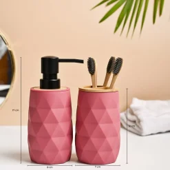 VON CASA 2Pcs Plastic Bathroom Set