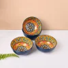 VON CASA Purple Ceramic Bowl Set Of 4