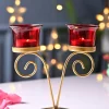 VON CASA Red 2 Votive T- Light Holder