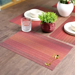 VON CASA Red Placemat Set Of 6