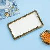 VON CASA Scalloped Ceramic Rectangular Dish