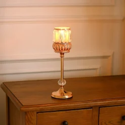 VON CASA Small Golden Filigree T-Light Holder
