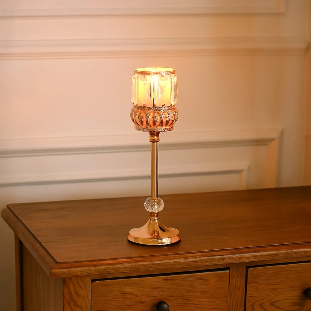 VON CASA Small Golden Filigree T-Light Holder