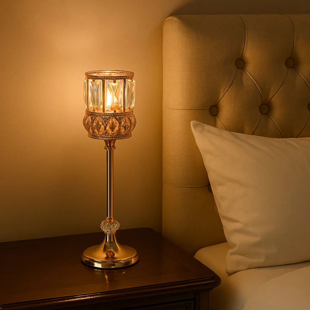 VON CASA Small Golden Filigree T-Light Holder