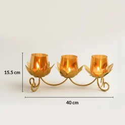 VON CASA Three Votive T-Light Holder – Modern Elegance