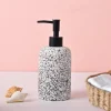 VON CASA White & Black Polyresin Soap Dispenser