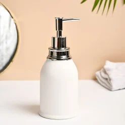 VON CASA White Ceramic Soap Dispenser - 480ml