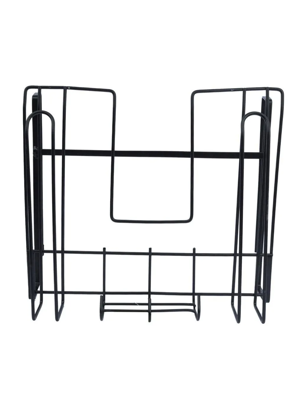 Wall Mount Pot Lid Organizer, Steel Storage Rack