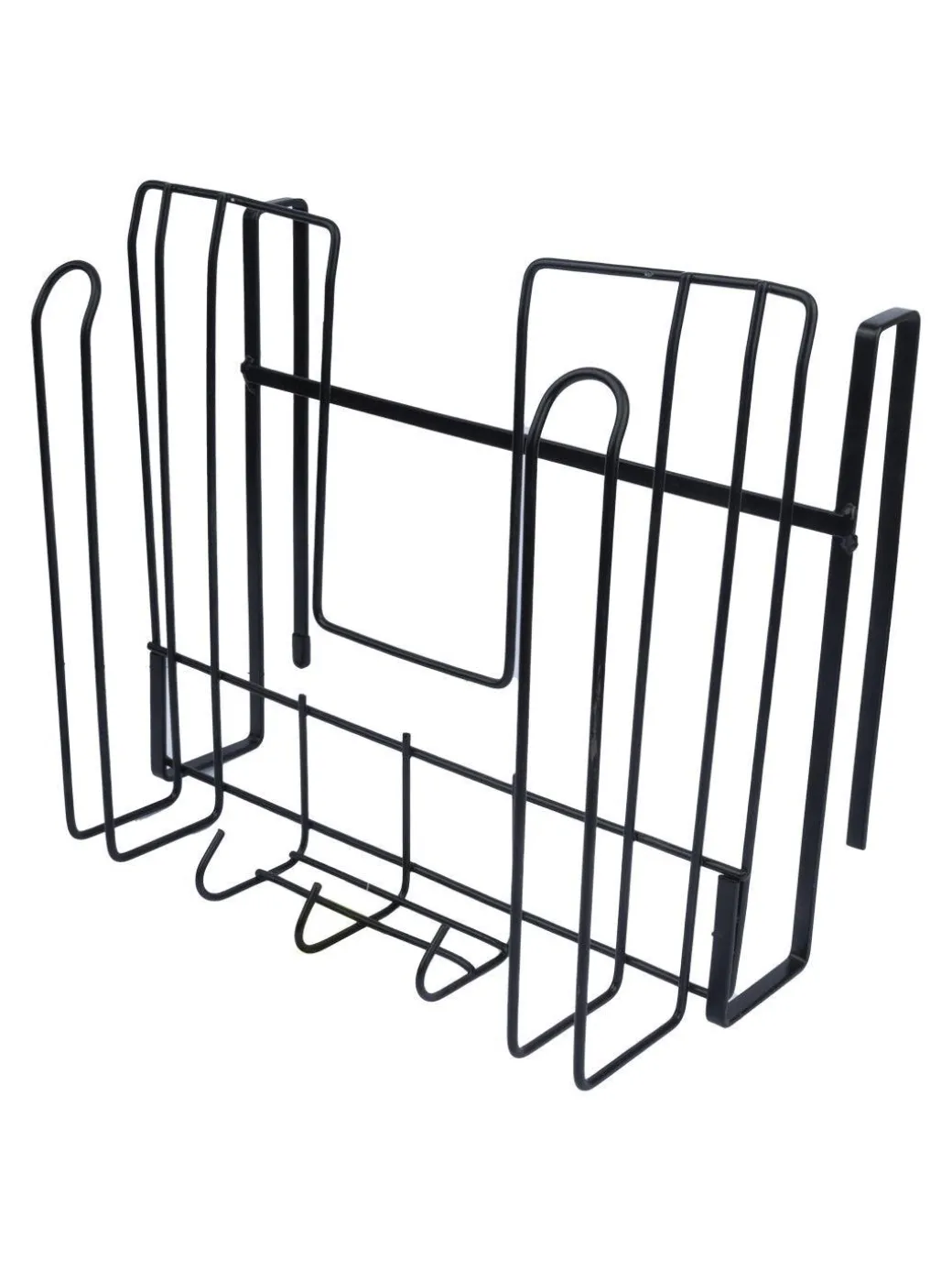 Wall Mount Pot Lid Organizer, Steel Storage Rack