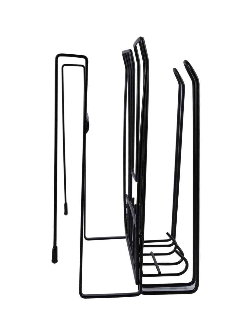 Wall Mount Pot Lid Organizer, Steel Storage Rack