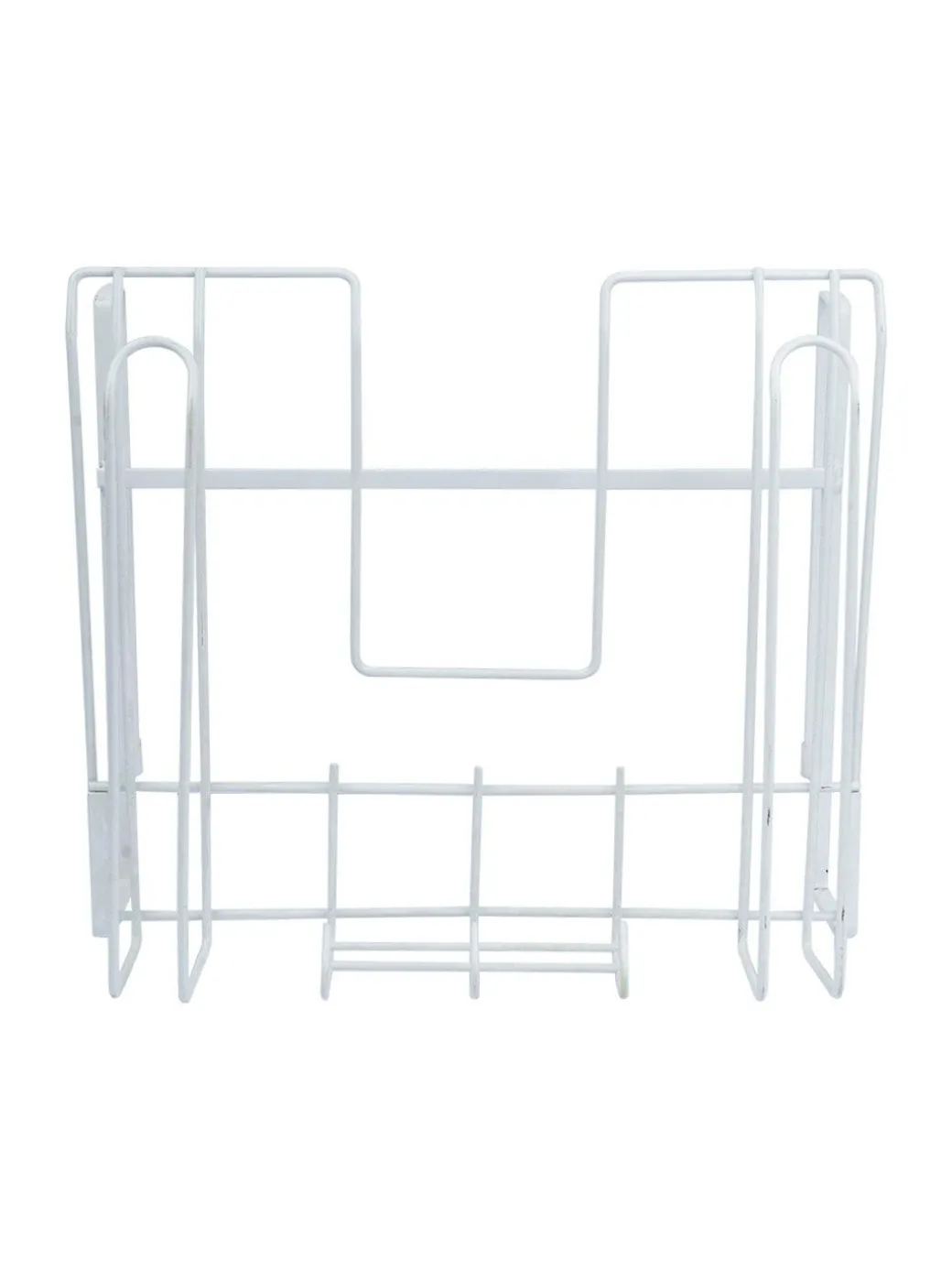 Wall Mount Pot Lid Organizer, Steel Storage Rack