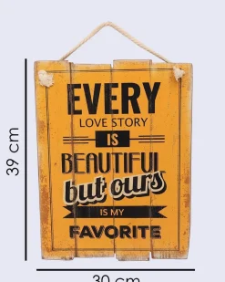 Wall Plaque, Wall Décor, Orange, MDF