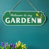 Welcome to My Garden Plaque: Wall Hanging Plaque